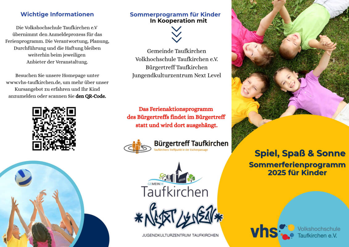 Flyer Ferienprogramm 25