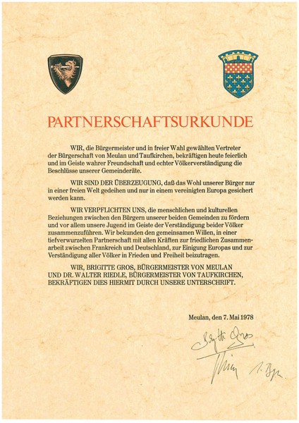 Partnerschaftsurkunde