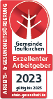 Zertifikat Gemeinde Taufkirchen Excellenter Arbeitgeber 2023