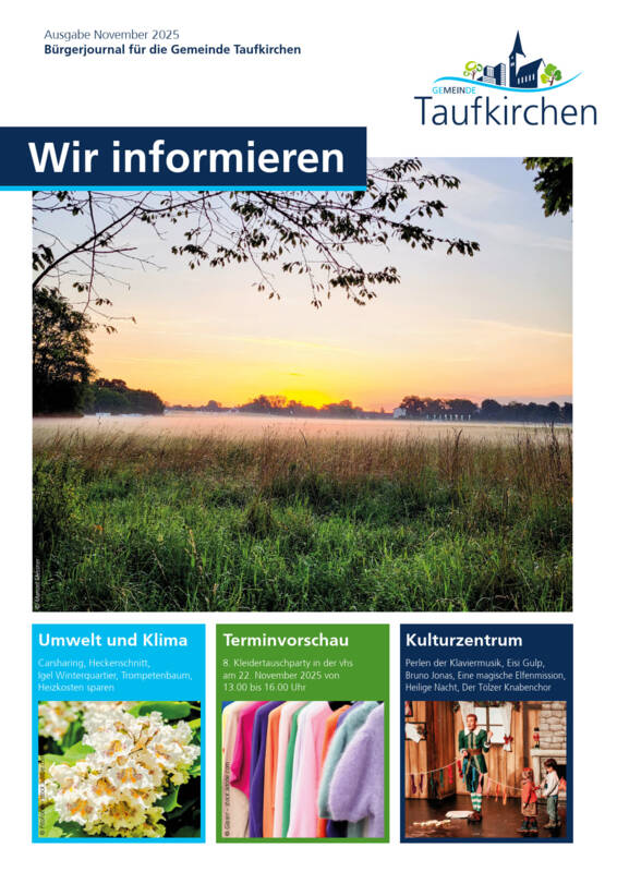 Titelseite - Wir informieren Ausgabe Oktober 2025